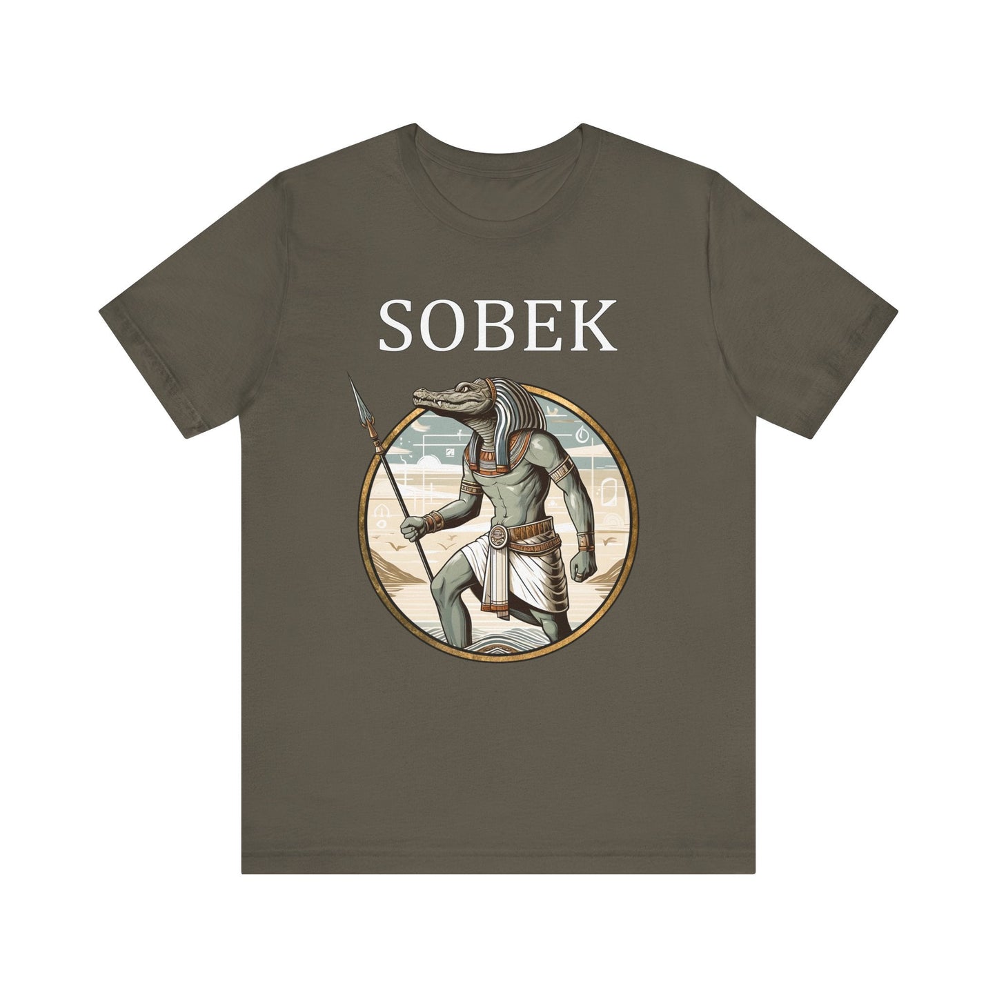 Army / S Sobek Egyptian God of the Nile and Crocodiles T-Shirt