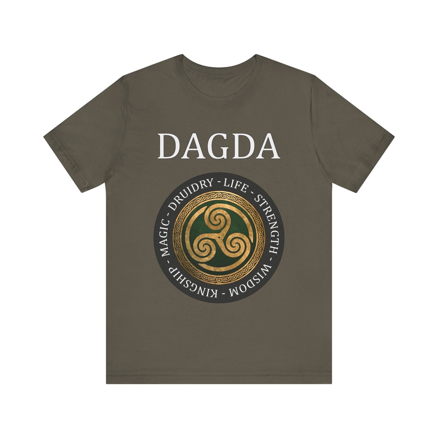 Army / S The Dagda Ancient Celtic God T-Shirt