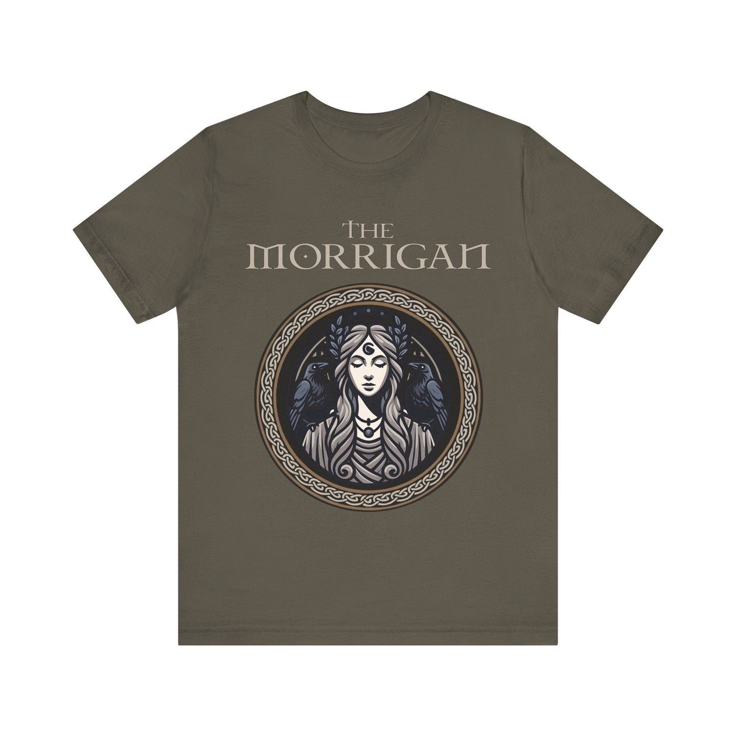 Army / S The Morrigan Celtic Goddess of Witchcraft - Celtic Mythology T-Shirt