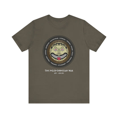 Army / S The Peloponnesian War Battles - Greek Gorgon Hoplite Shield T-Shirt
