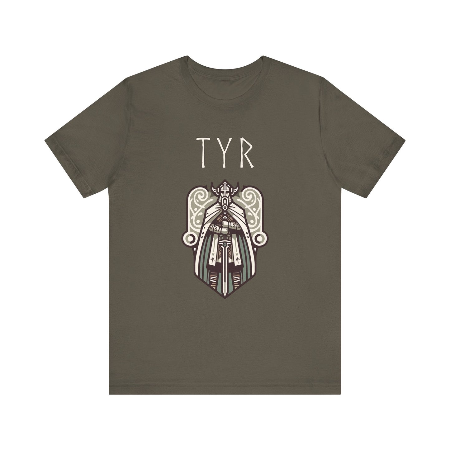 Army / S Tyr Norse God of War and Justice - Viking Mythology T-shirt
