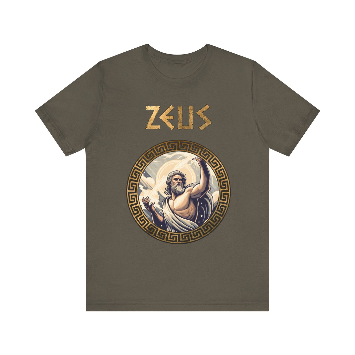 Army / S Zeus King of the Greek Gods T-Shirt