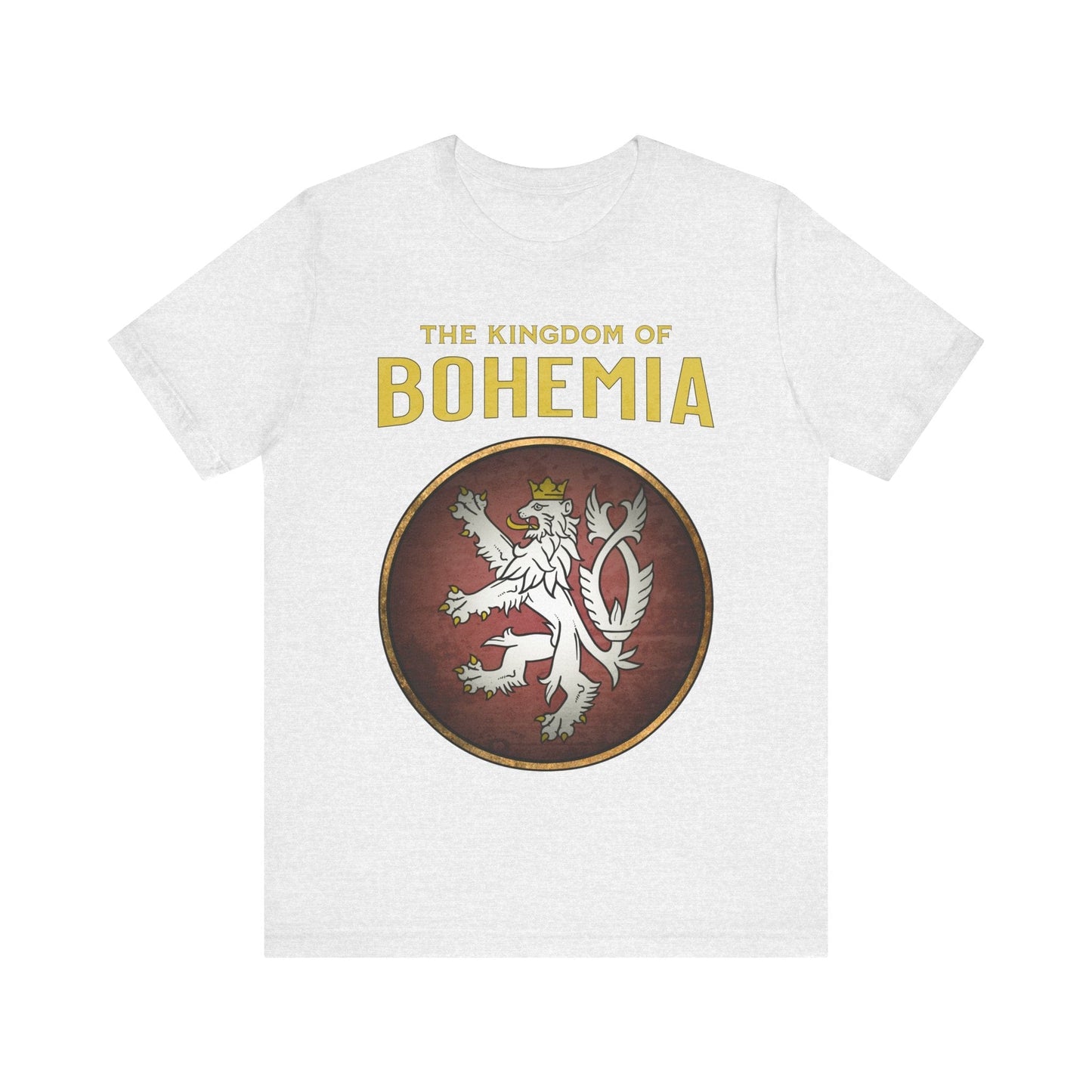 Ash / S Bohemia - The Kingdom of Bohemia Heraldry T-shirt