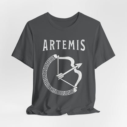 Asphalt / S Artemis Greek Goddess Bow T-Shirt