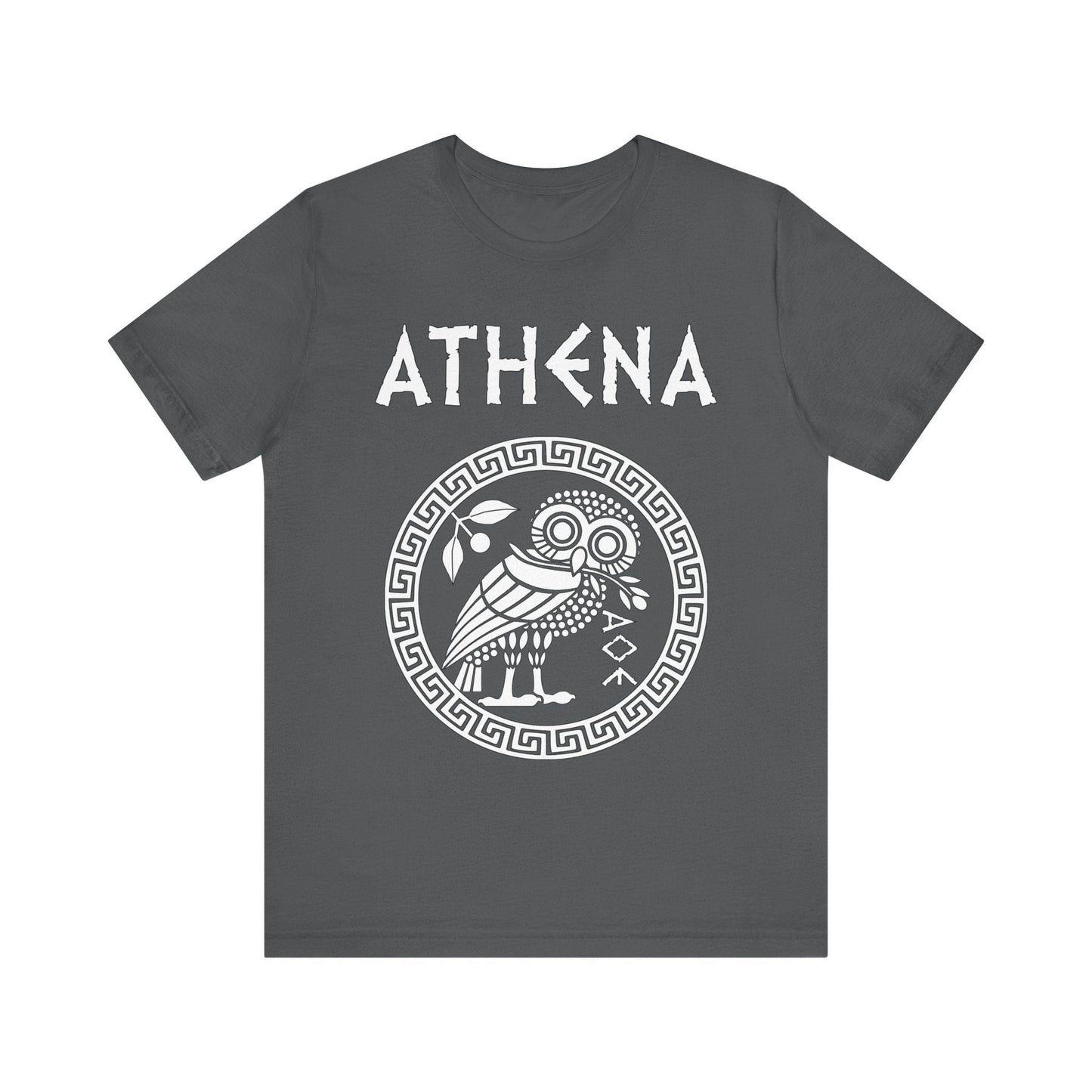 Asphalt / S Athena Greek Goddess of Wisdom T-Shirt