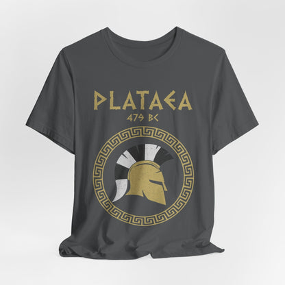 Asphalt / S Battle of Plataea - Greek Hoplite T-Shirt