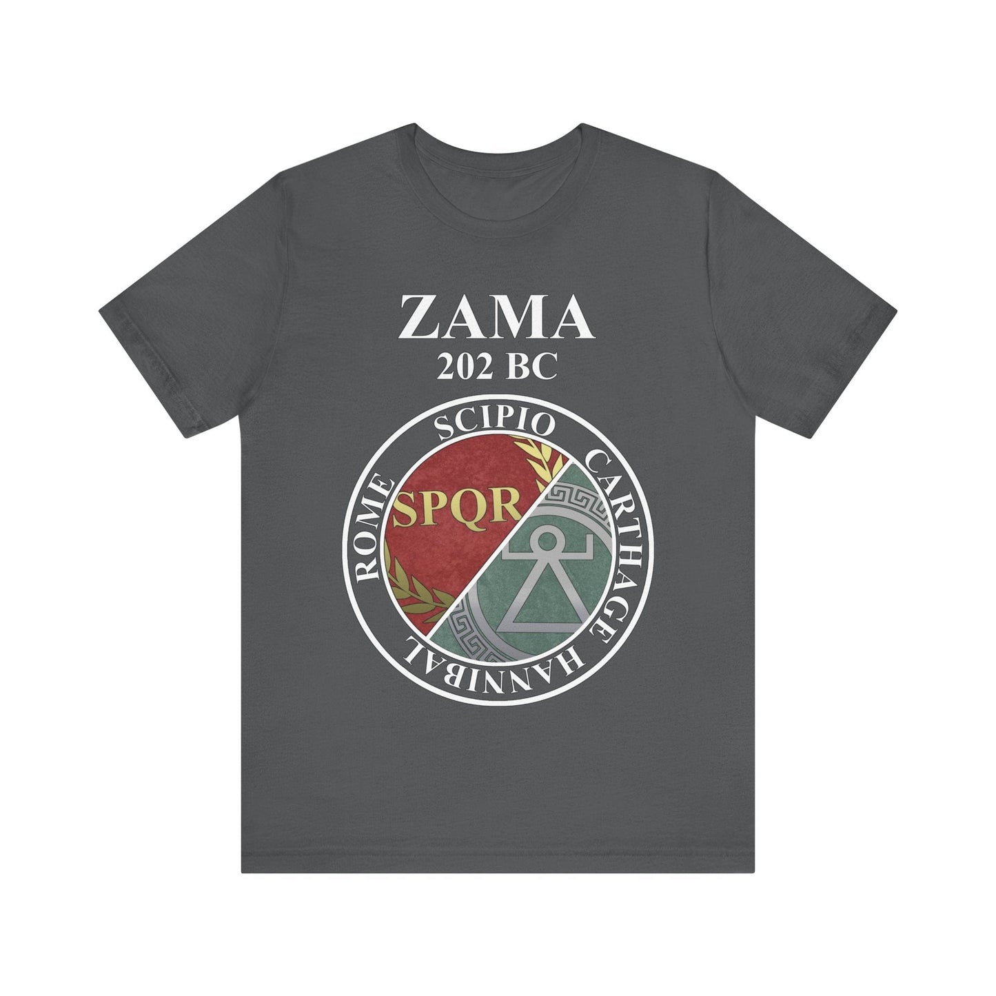 Asphalt / S Battle of Zama Rome vs Carthage Punic Wars T-Shirt