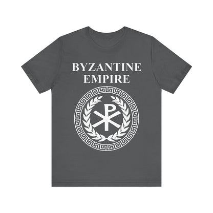 Asphalt / S Byzantine Empire Imperial Chi Rho Constantinople T-shirt