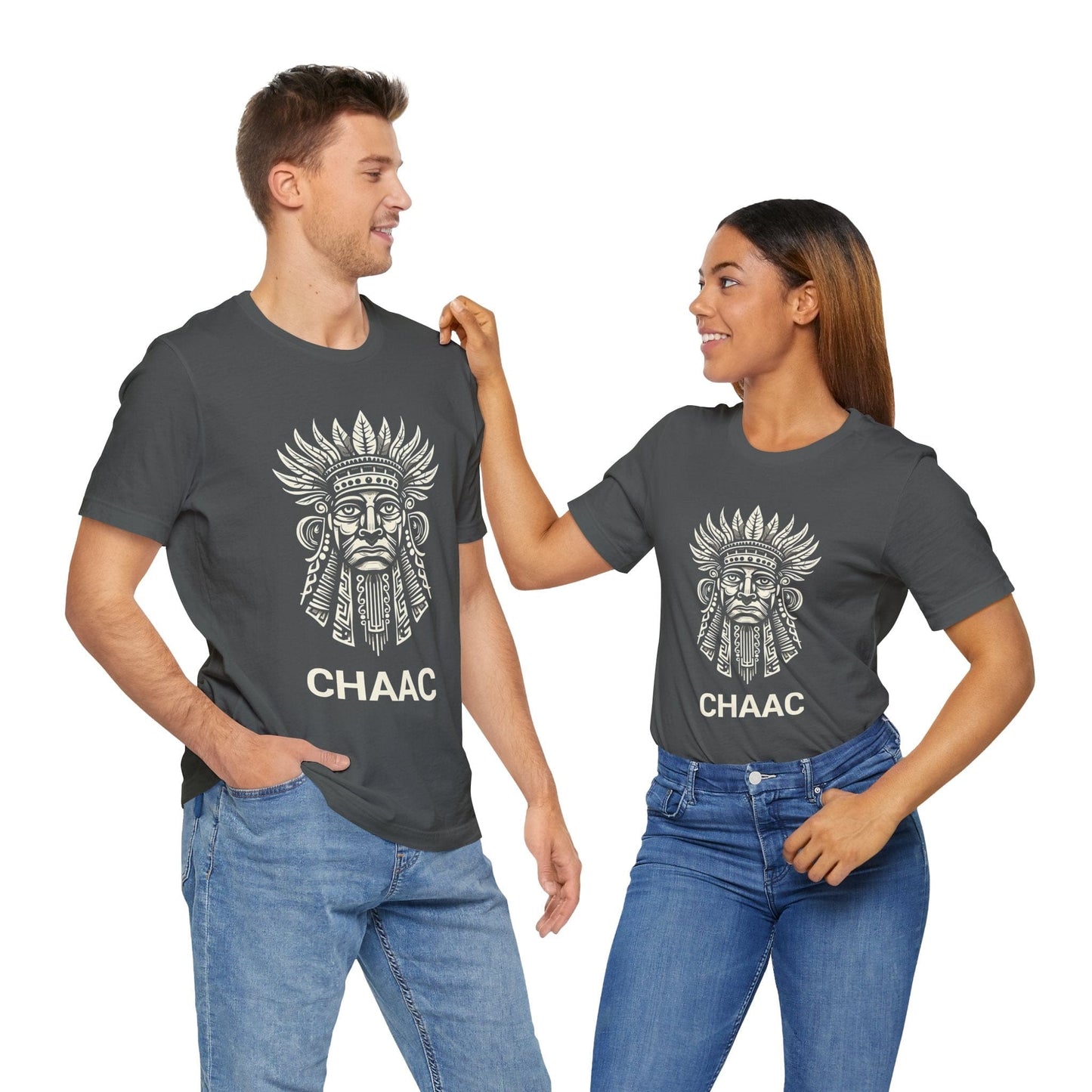 Asphalt / S Chaac Mayan God of Storms T-Shirt