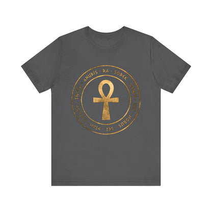 Asphalt / S Egyptian Gods the Ancient Gods of Egypt Ankh T-Shirt