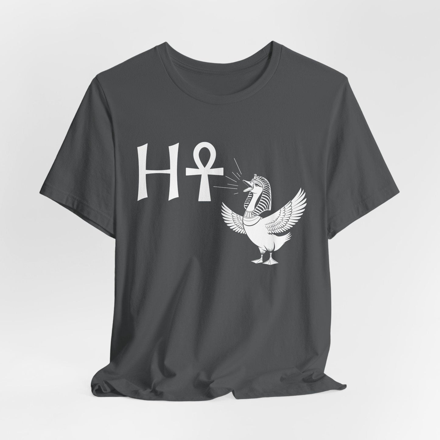 Asphalt / S Egyptian Goose H-Ankh Meme T-Shirt