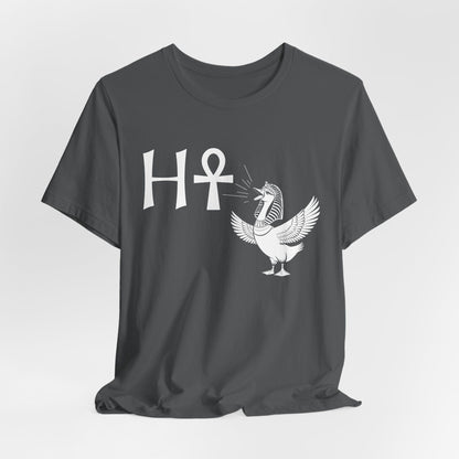 Asphalt / S Egyptian Goose H-Ankh Meme T-Shirt