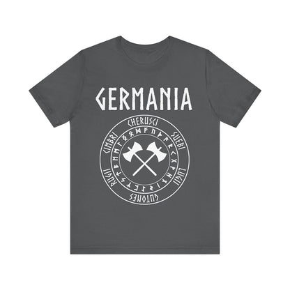 Asphalt / S Germania Ancient Tribes of Germany Runes T-Shirt