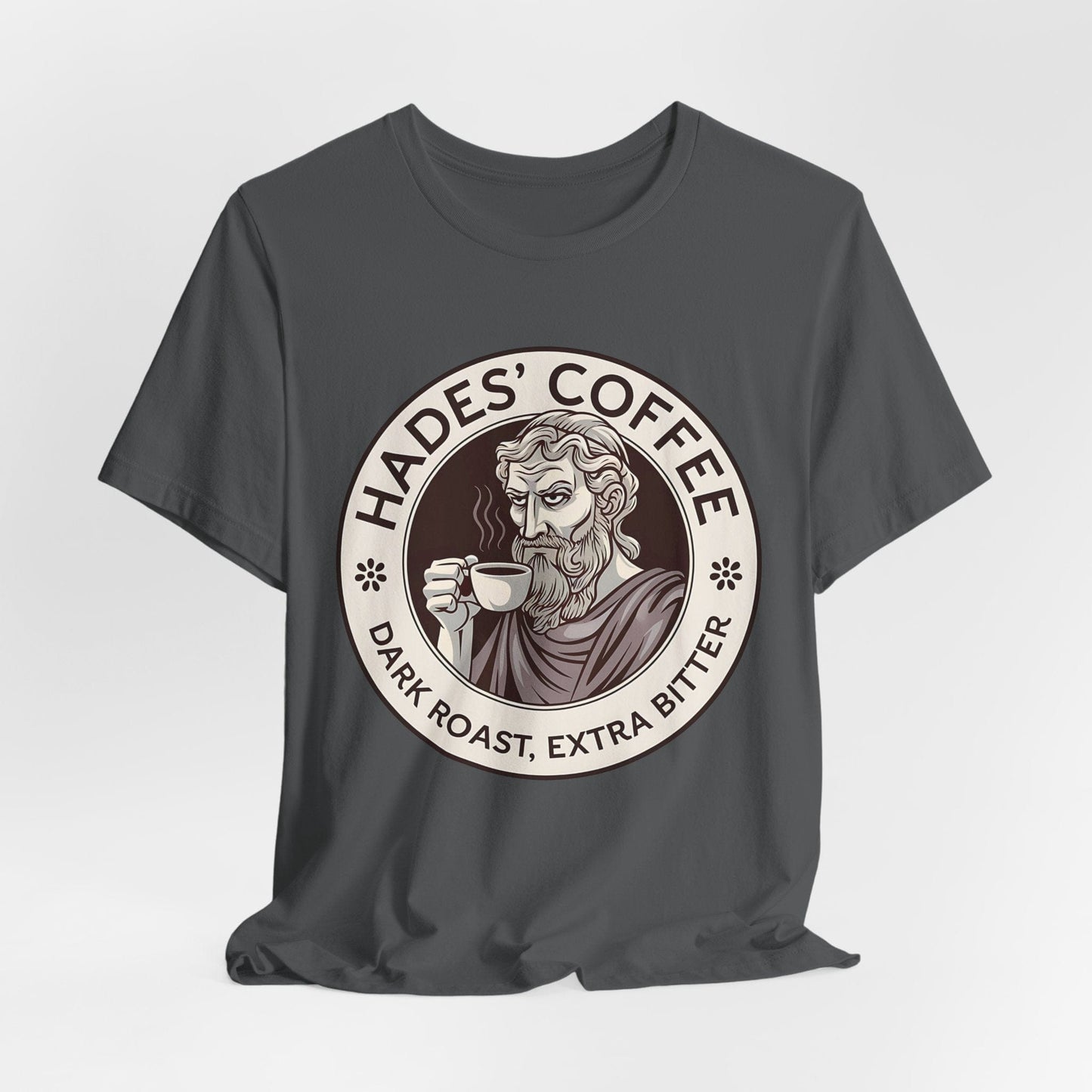 Asphalt / S Hades Coffee - Funny Greek Mythology T-Shirt