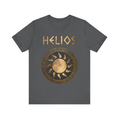 Asphalt / S Helios Greek God of the Sun Symbol T-Shirt