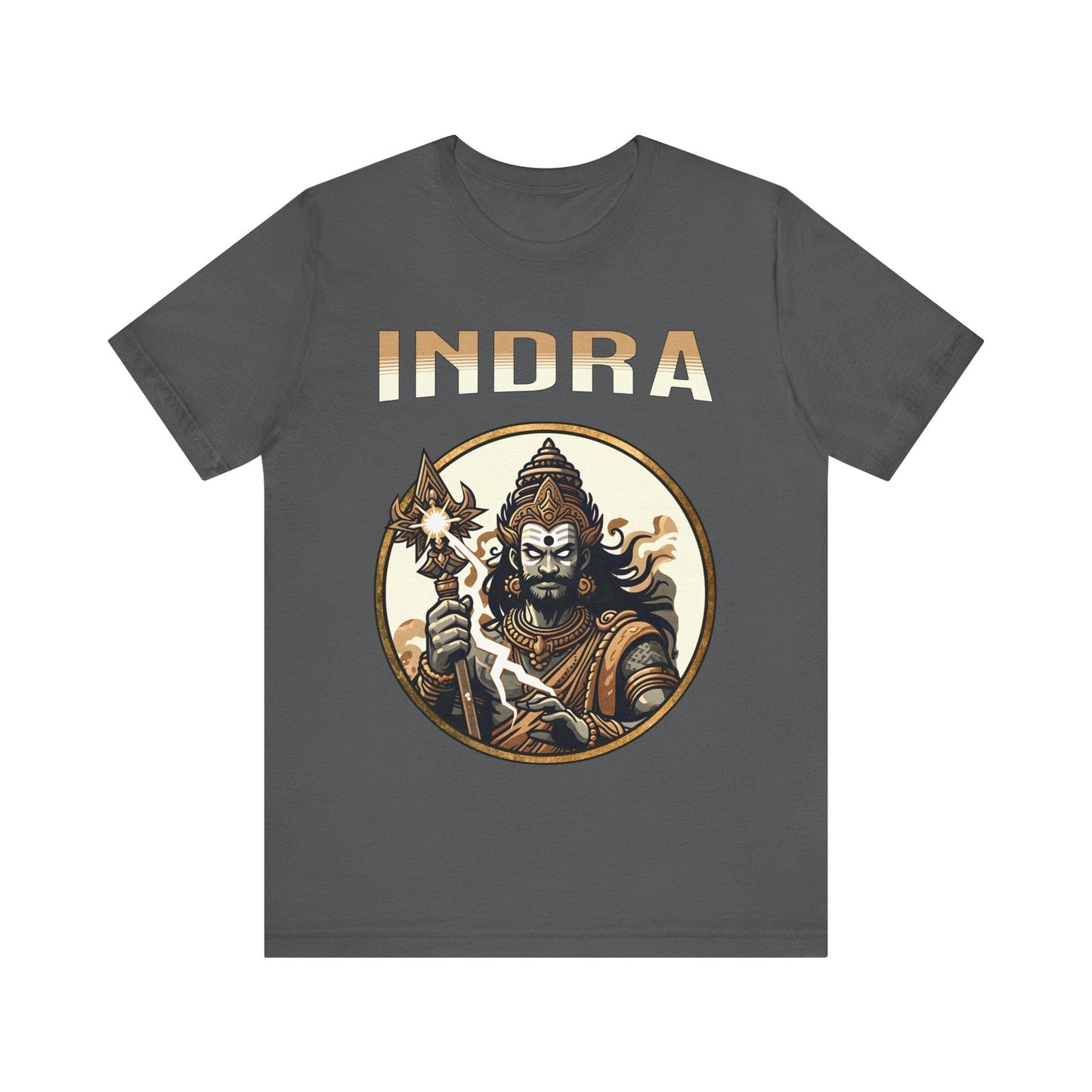 Asphalt / S Indra - King of the Devas - Hinduism and Indo-European Mythology T-shirt