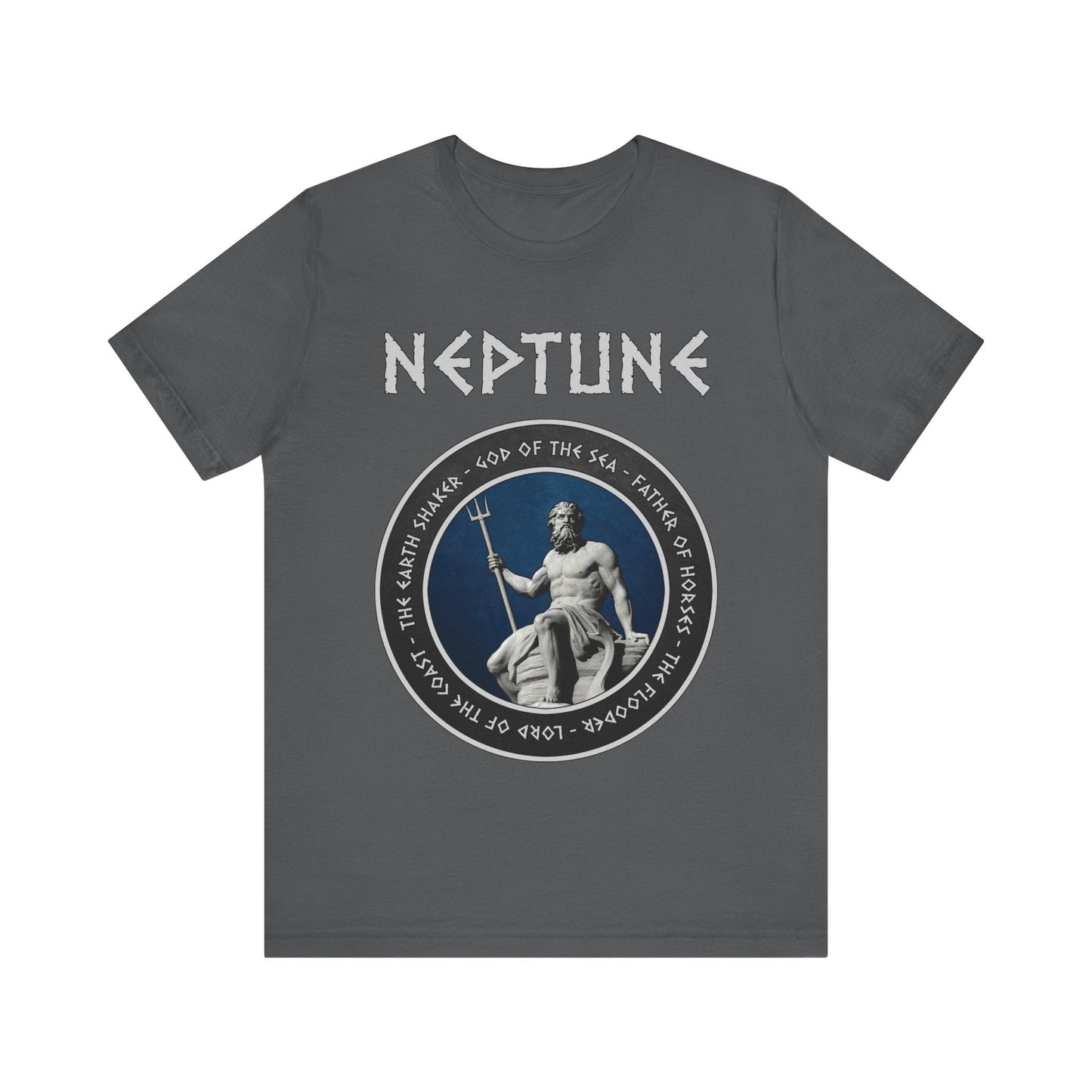 Asphalt / S Neptune Ancient Roman Sea God  T-Shirt