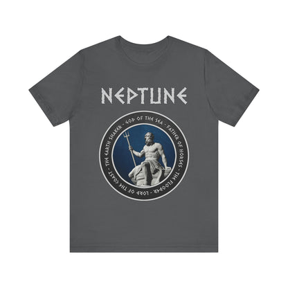 Asphalt / S Neptune Ancient Roman Sea God  T-Shirt