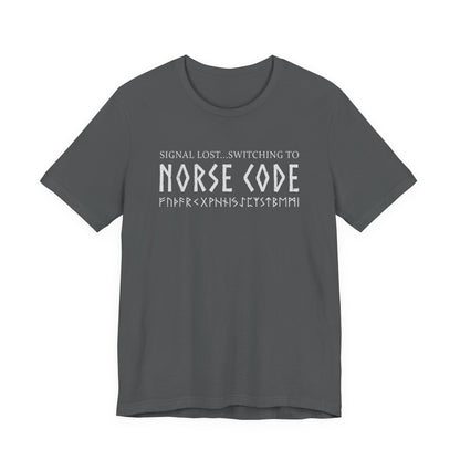 Asphalt / S Norse Code Pun T-Shirt