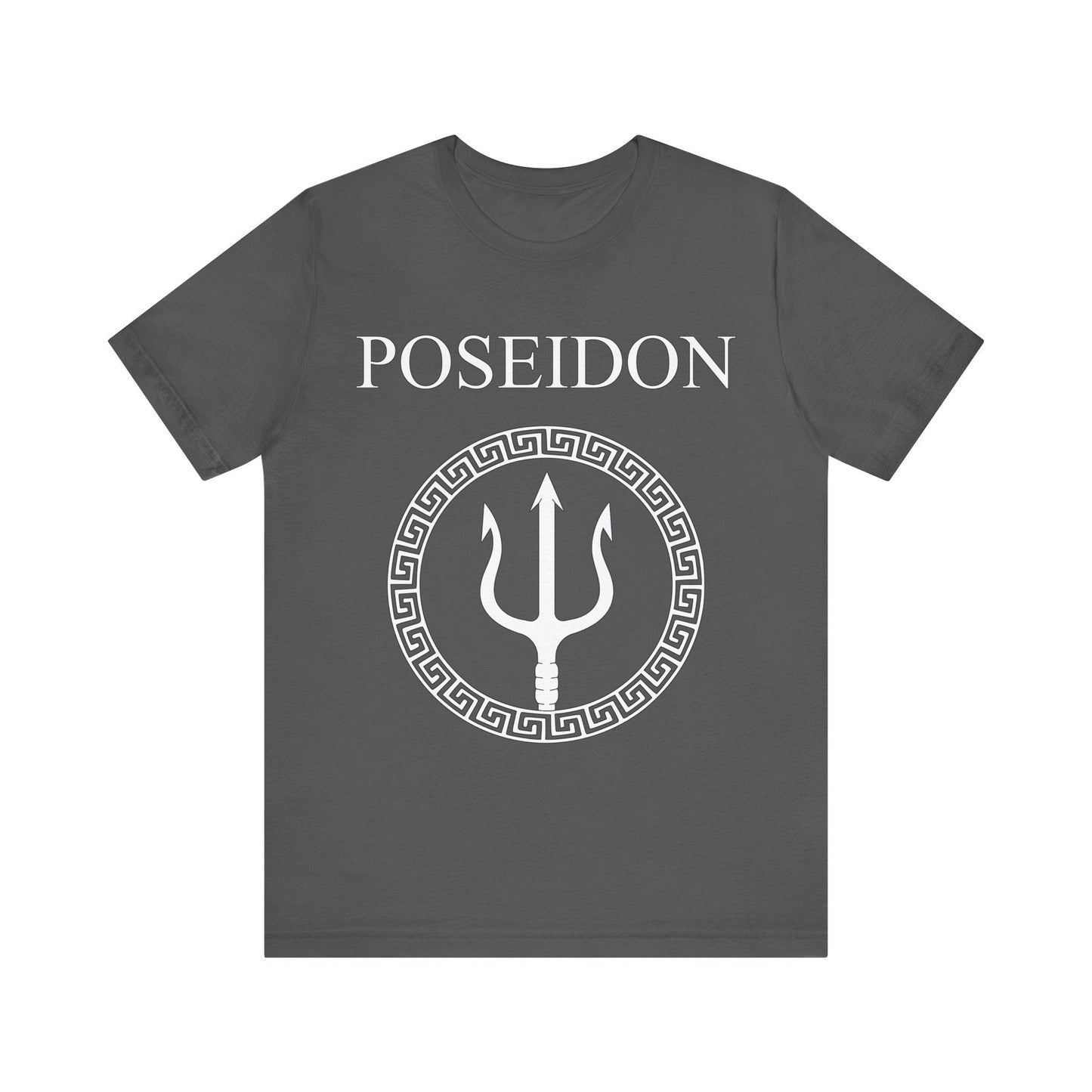 Asphalt / S Poseidon Ancient Greek God T-Shirt