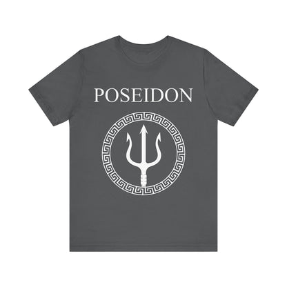 Asphalt / S Poseidon Ancient Greek God T-Shirt