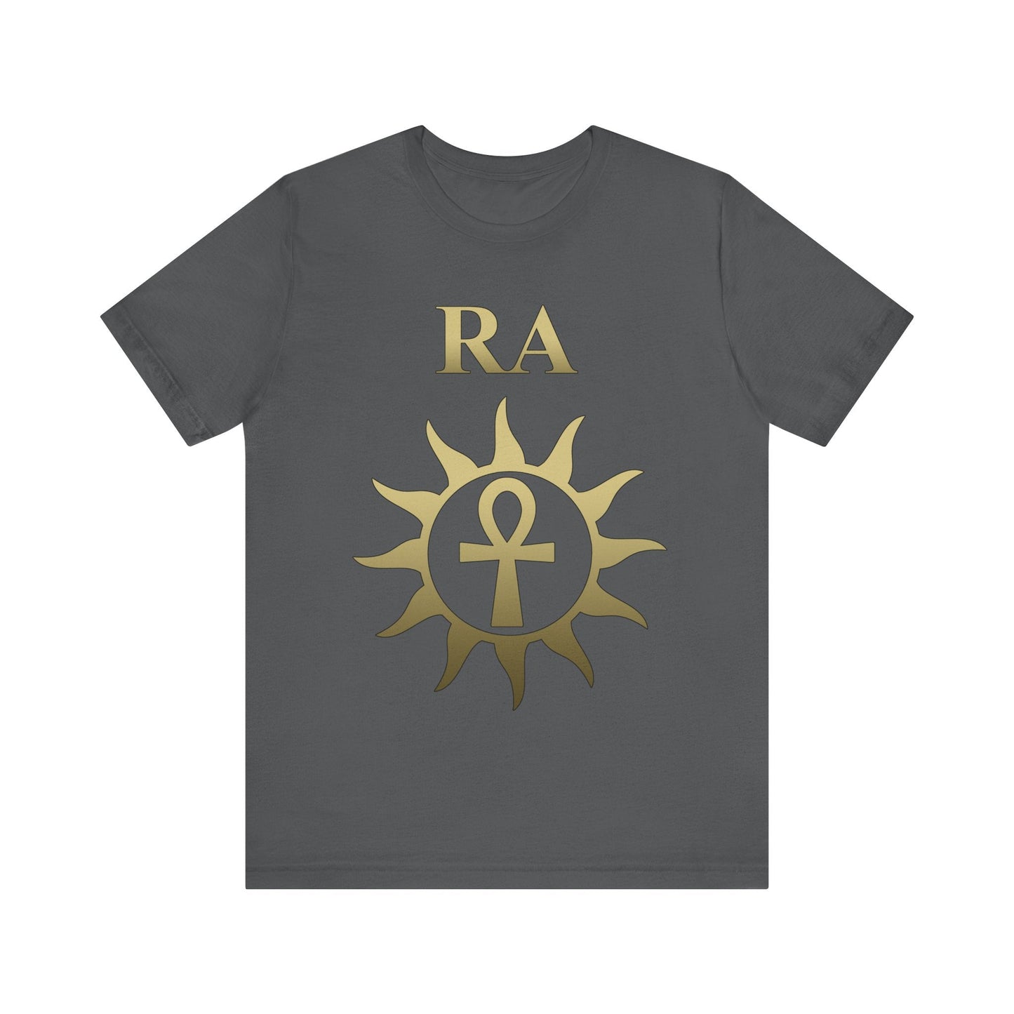 Asphalt / S Ra Ancient Egyptian God Sun God Ankh T-Shirt
