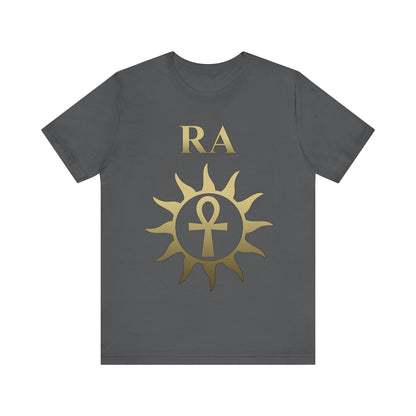 Asphalt / S Ra Ancient Egyptian God Sun God Ankh T-Shirt