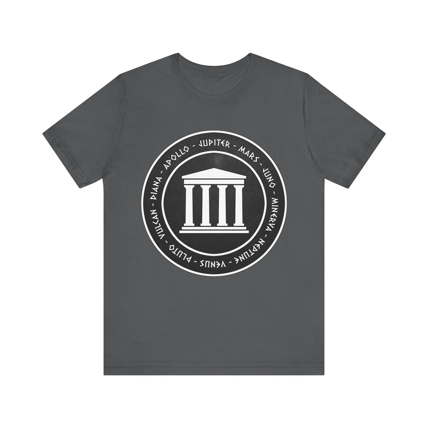 Asphalt / S Roman Pantheon - Gods and Goddesses of Ancient Rome T-Shirt