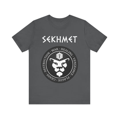 Asphalt / S Sekhmet Egyptian Goddess T-Shirt