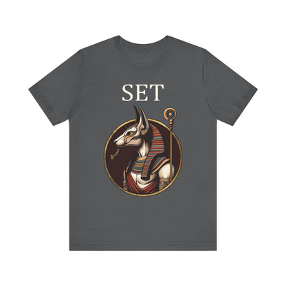 Asphalt / S Set Ancient Egyptian God T-Shirt