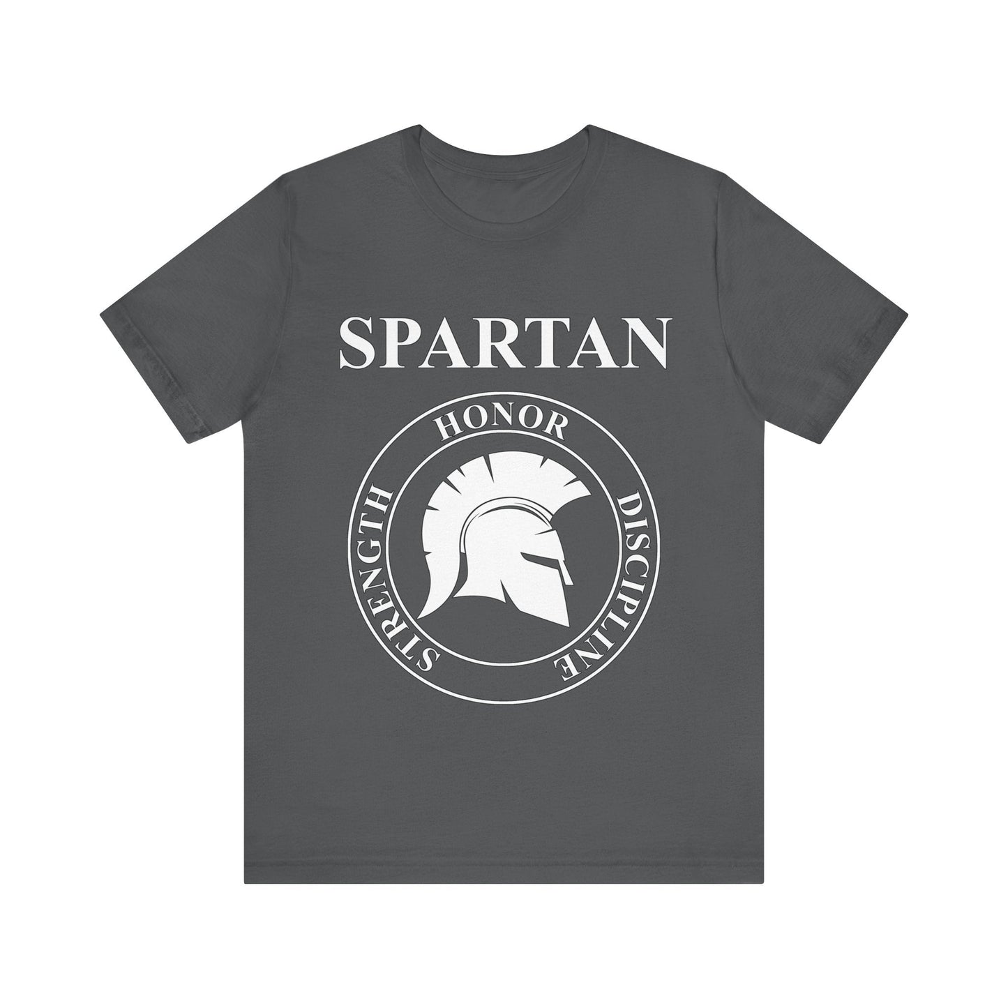 Asphalt / S Spartan Warrior Virtues of Sparta Helmet T-shirt