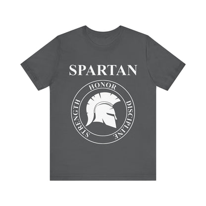 Asphalt / S Spartan Warrior Virtues of Sparta Helmet T-shirt