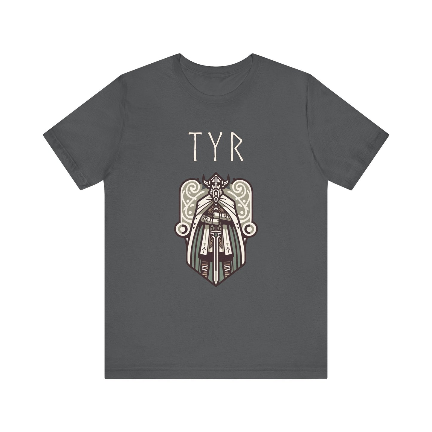 Asphalt / S Tyr Norse God of War and Justice - Viking Mythology T-shirt