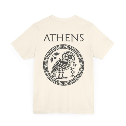 Athens Athenian Owl - Double Sided T-Shirt