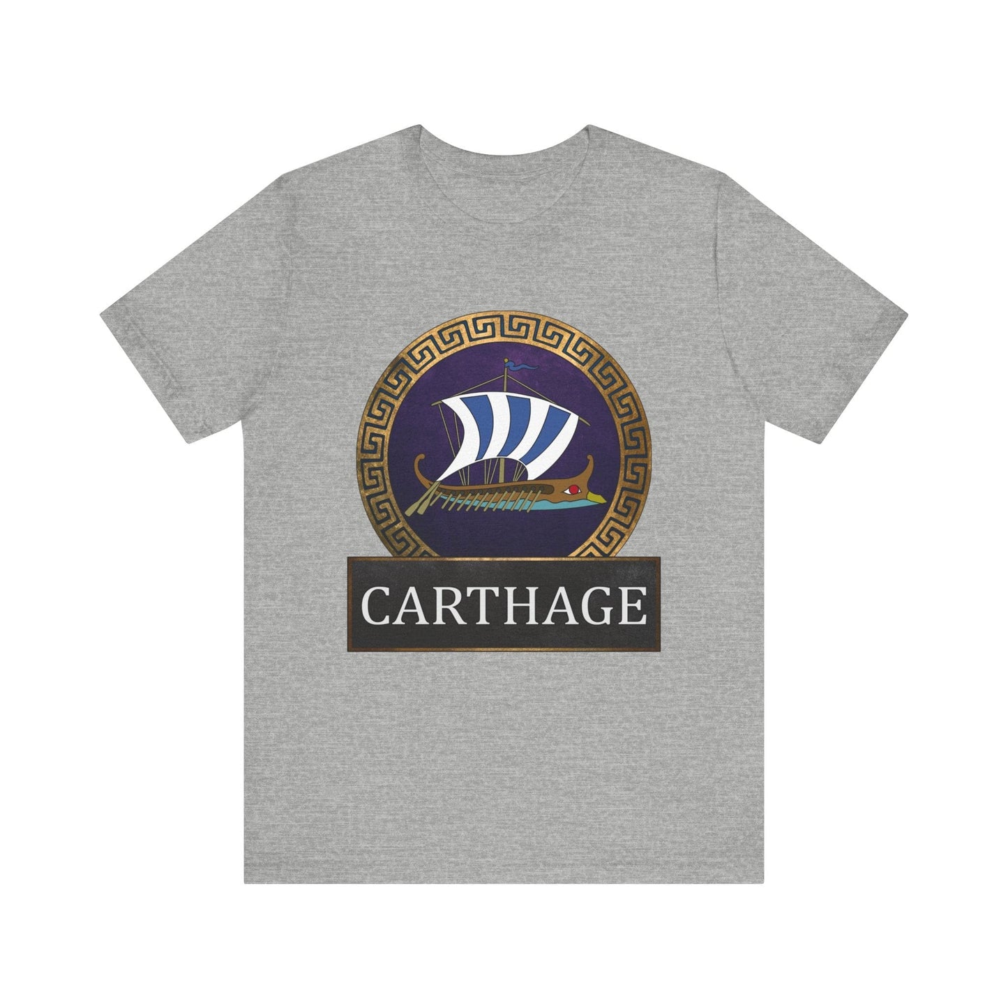 Athletic Heather / S Ancient Carthage - Carthaginian Navy T-shirt