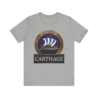 Athletic Heather / S Ancient Carthage - Carthaginian Navy T-shirt