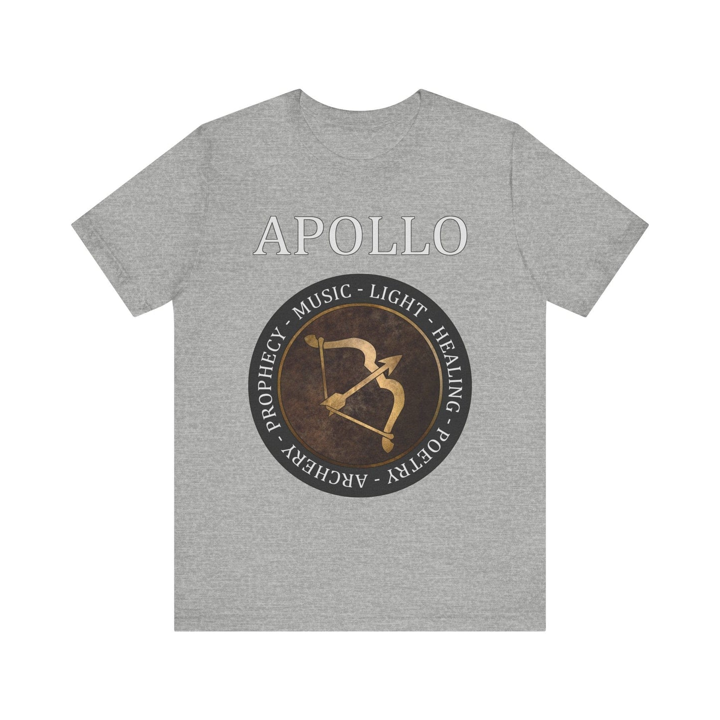 Athletic Heather / S Apollo Ancient Greek God - Bow of Apollo T-Shirt