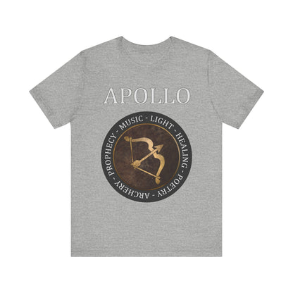 Athletic Heather / S Apollo Ancient Greek God - Bow of Apollo T-Shirt