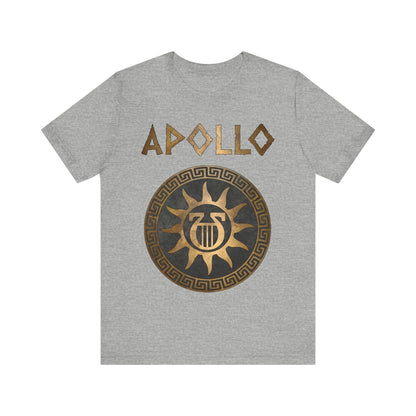 Athletic Heather / S Apollo Ancient Greek God Lyre Symbol T-Shirt