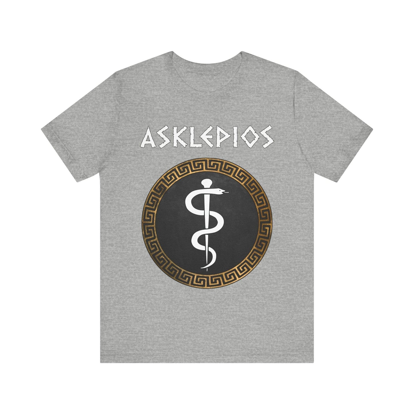 Athletic Heather / S Asklepios Ancient Greek God of Health and Medicine T-shirt