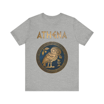 Athletic Heather / S Athena Greek Goddess Symbol T-Shirt