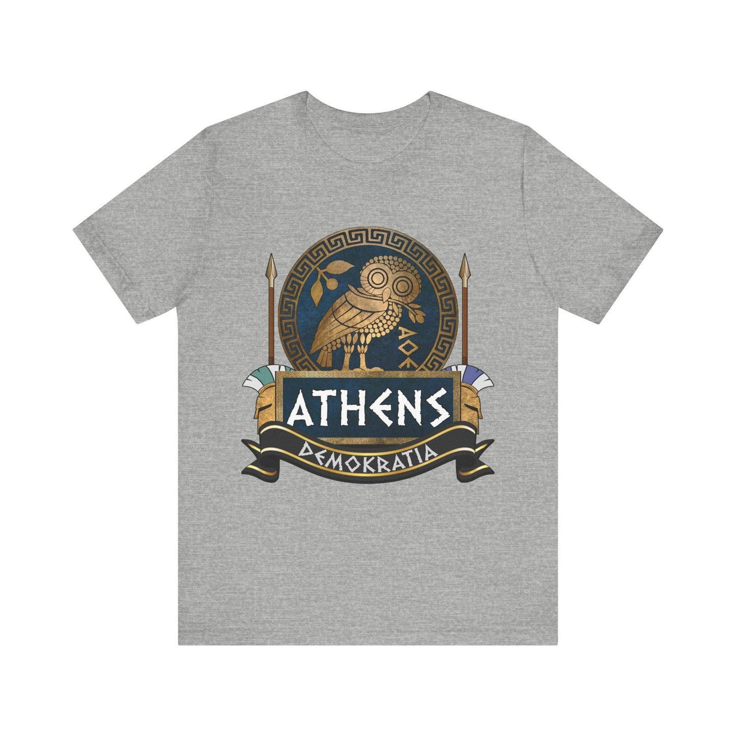 Athletic Heather / S Athenian Hoplite - Ancient Athens T-Shirt