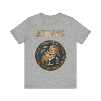 Athletic Heather / S Athens Athenian Owl T-Shirt