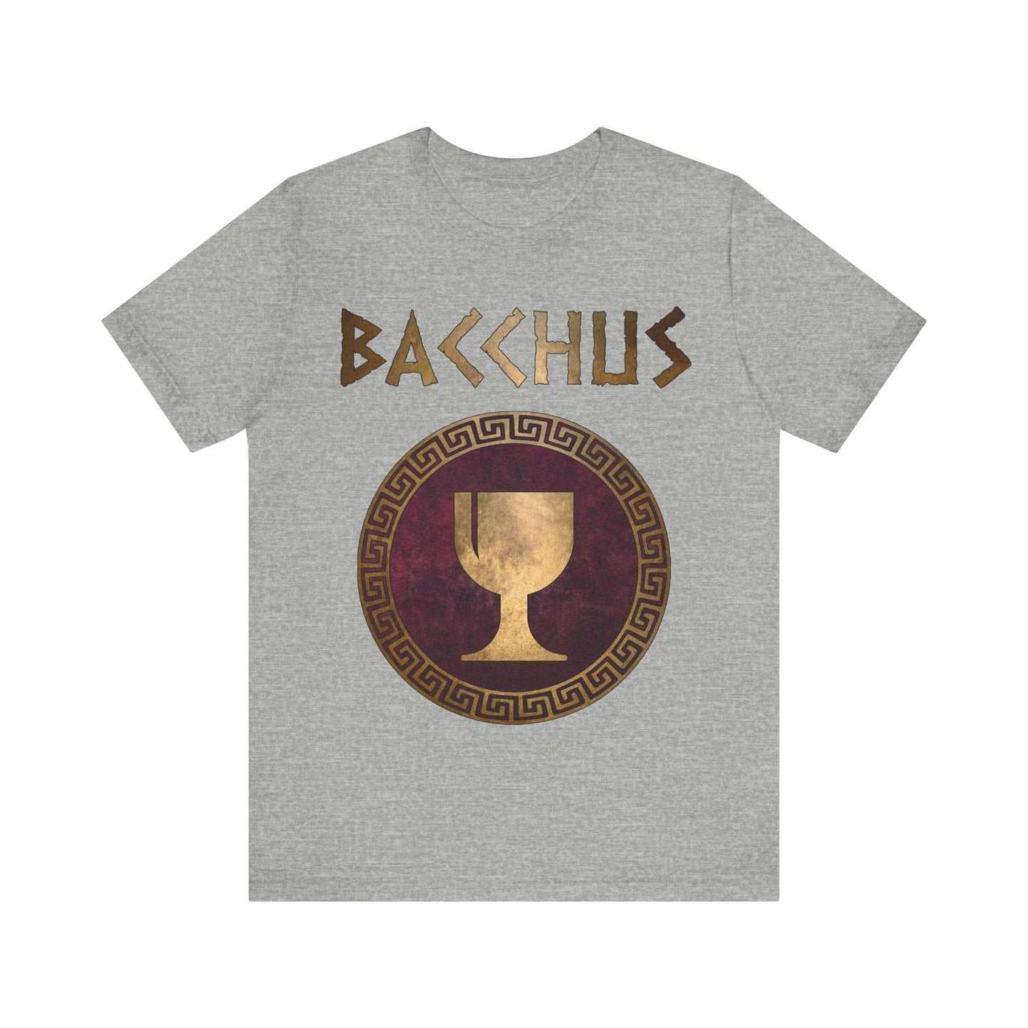 Athletic Heather / S Bacchus Roman God of Wine and Festivals T-Shirt