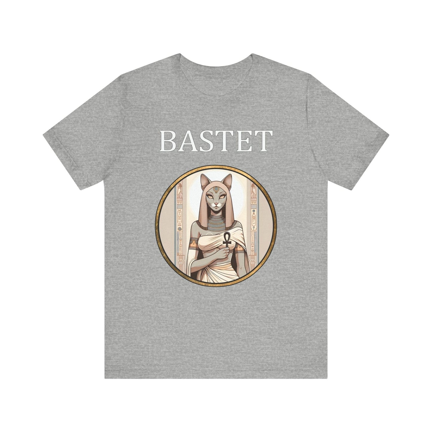 Athletic Heather / S Bastet Egyptian Goddess T-Shirt
