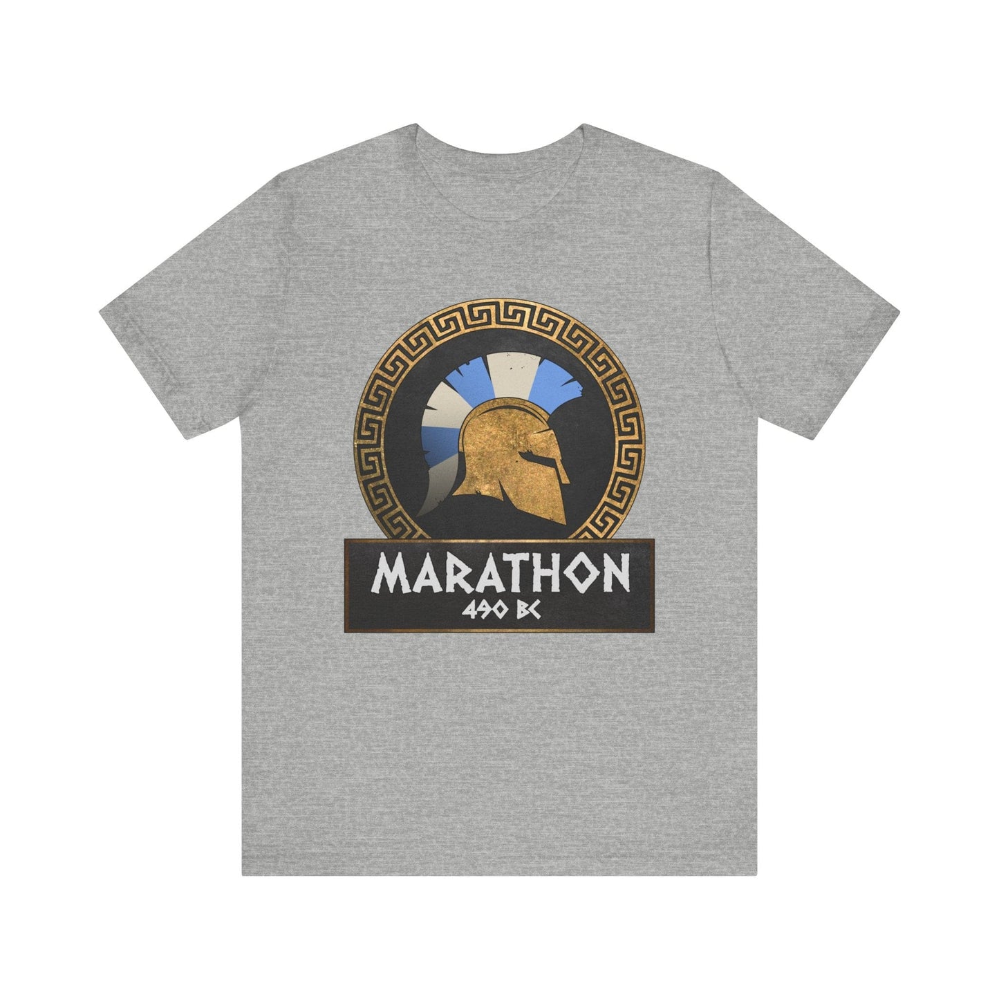 Athletic Heather / S Battle of Marathon Athenian Hoplite T-Shirt
