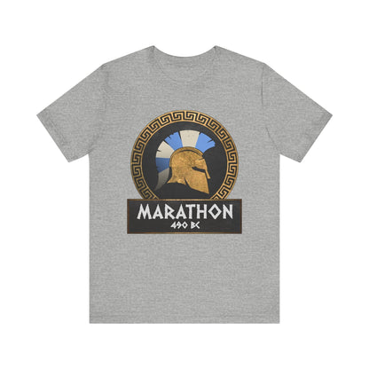 Athletic Heather / S Battle of Marathon Athenian Hoplite T-Shirt