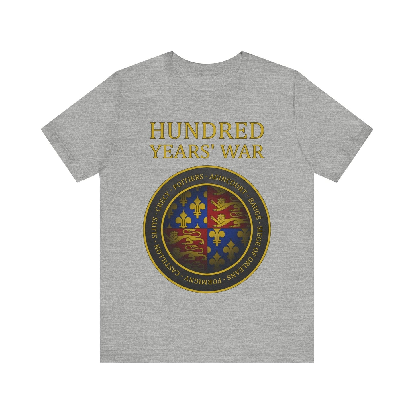 Athletic Heather / S Battles of the Hundred Years' War T-Shirt