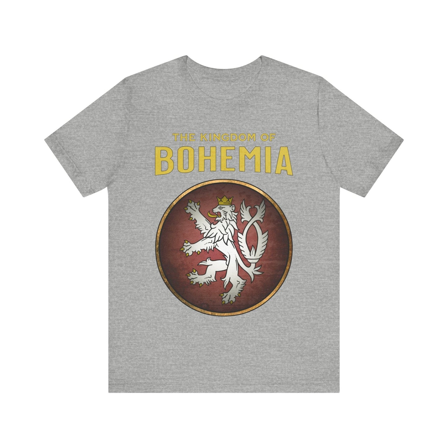 Athletic Heather / S Bohemia - The Kingdom of Bohemia Heraldry T-shirt