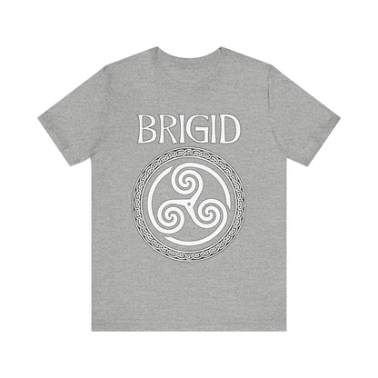 Athletic Heather / S Brigid Celtic Goddess Triskelion Symbol T-Shirt